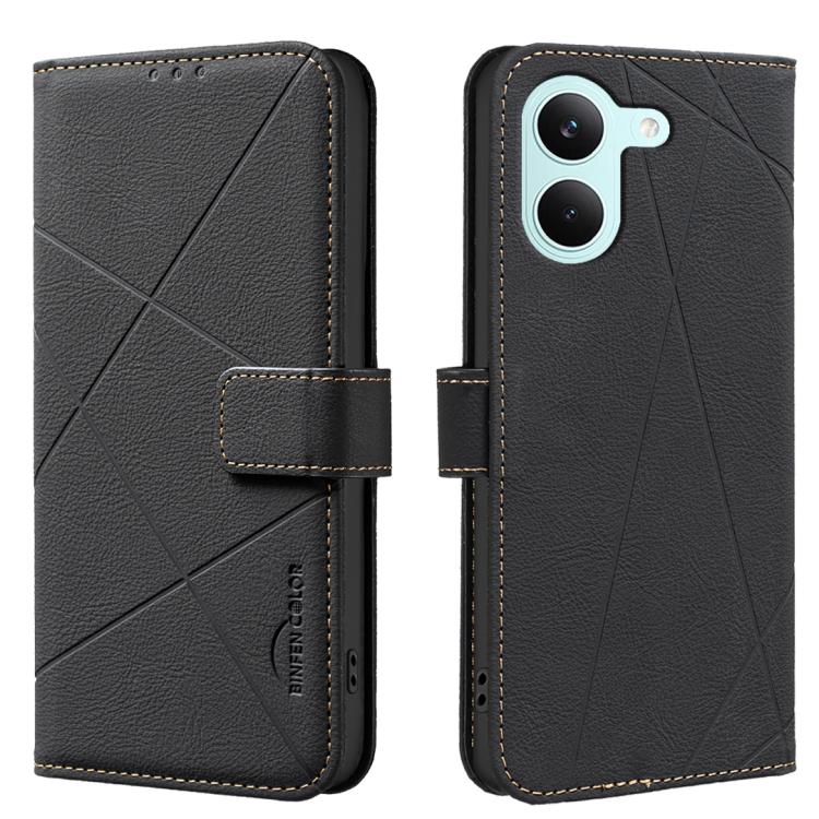 Geometric Pattern RFID Leather Phone Case, For Redmi Note 17 4G Global 169.7mm, For Redmi 15C 5G/4G Global 171/Poco C85 4G, For Redmi Note 17 Pro+ 5G Global 163.4mm, For Redmi Note 17 Pro 5G Global 163.5mm, For Redmi K90 Pro Max/K100 Pro Max 5G        ...