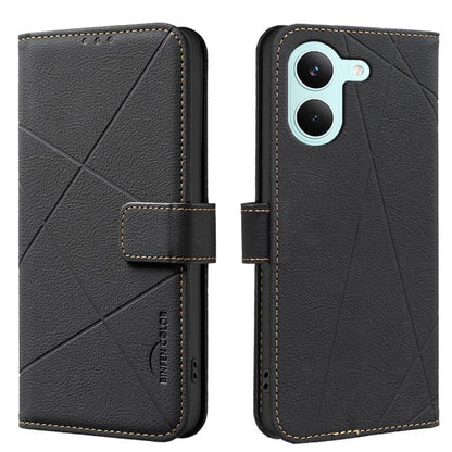 Geometric Pattern RFID Leather Phone Case, For Redmi Note 17 4G Global 169.7mm, For Redmi 15C 5G/4G Global 171/Poco C85 4G, For Redmi Note 17 Pro+ 5G Global 163.4mm, For Redmi Note 17 Pro 5G Global 163.5mm, For Redmi K90 Pro Max/K100 Pro Max 5G        ...
