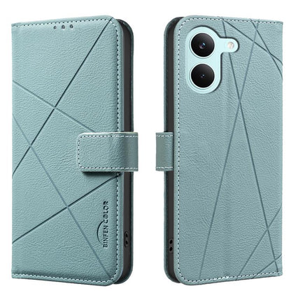 Geometric Pattern RFID Leather Phone Case, For Redmi Note 17 4G Global 169.7mm, For Redmi 15C 5G/4G Global 171/Poco C85 4G, For Redmi Note 17 Pro+ 5G Global 163.4mm, For Redmi Note 17 Pro 5G Global 163.5mm, For Redmi K90 Pro Max/K100 Pro Max 5G        ...