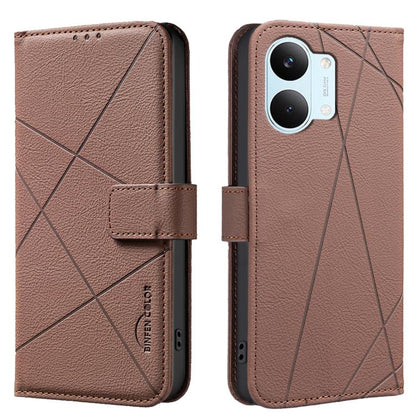 Geometric Pattern RFID Leather Phone Case, For Redmi Note 17 4G Global 169.7mm, For Redmi 15C 5G/4G Global 171/Poco C85 4G, For Redmi Note 17 Pro+ 5G Global 163.4mm, For Redmi Note 17 Pro 5G Global 163.5mm, For Redmi K90 Pro Max/K100 Pro Max 5G        ...