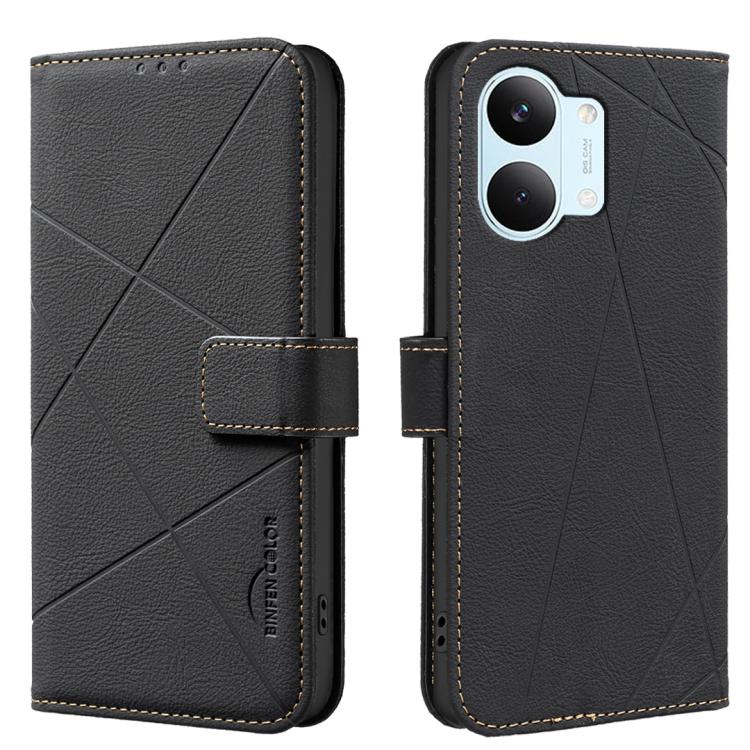 Geometric Pattern RFID Leather Phone Case, For Redmi Note 17 4G Global 169.7mm, For Redmi 15C 5G/4G Global 171/Poco C85 4G, For Redmi Note 17 Pro+ 5G Global 163.4mm, For Redmi Note 17 Pro 5G Global 163.5mm, For Redmi K90 Pro Max/K100 Pro Max 5G        ...