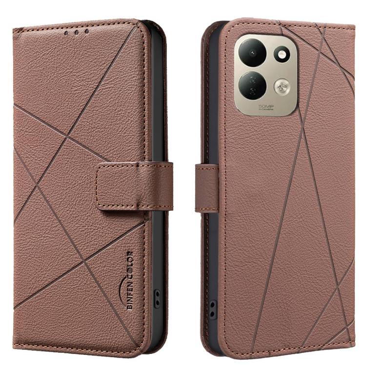 Geometric Pattern RFID Leather Phone Case, For Redmi Note 17 4G Global 169.7mm, For Redmi 15C 5G/4G Global 171/Poco C85 4G, For Redmi Note 17 Pro+ 5G Global 163.4mm, For Redmi Note 17 Pro 5G Global 163.5mm, For Redmi K90 Pro Max/K100 Pro Max 5G        ...