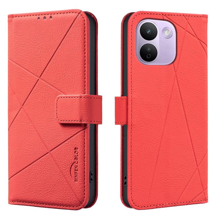 Geometric Pattern RFID Leather Phone Case, For Redmi Note 17 4G Global 169.7mm, For Redmi 15C 5G/4G Global 171/Poco C85 4G, For Redmi Note 17 Pro+ 5G Global 163.4mm, For Redmi Note 17 Pro 5G Global 163.5mm, For Redmi K90 Pro Max/K100 Pro Max 5G        ...