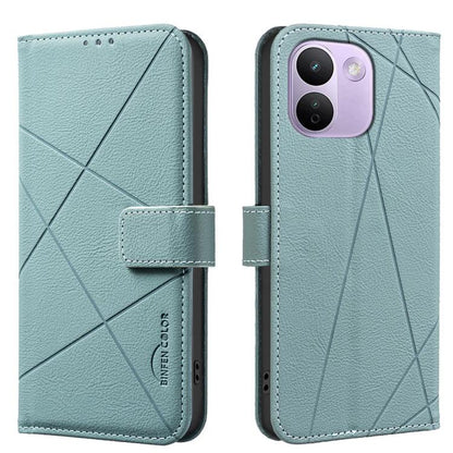 Geometric Pattern RFID Leather Phone Case, For Redmi Note 17 4G Global 169.7mm, For Redmi 15C 5G/4G Global 171/Poco C85 4G, For Redmi Note 17 Pro+ 5G Global 163.4mm, For Redmi Note 17 Pro 5G Global 163.5mm, For Redmi K90 Pro Max/K100 Pro Max 5G        ...
