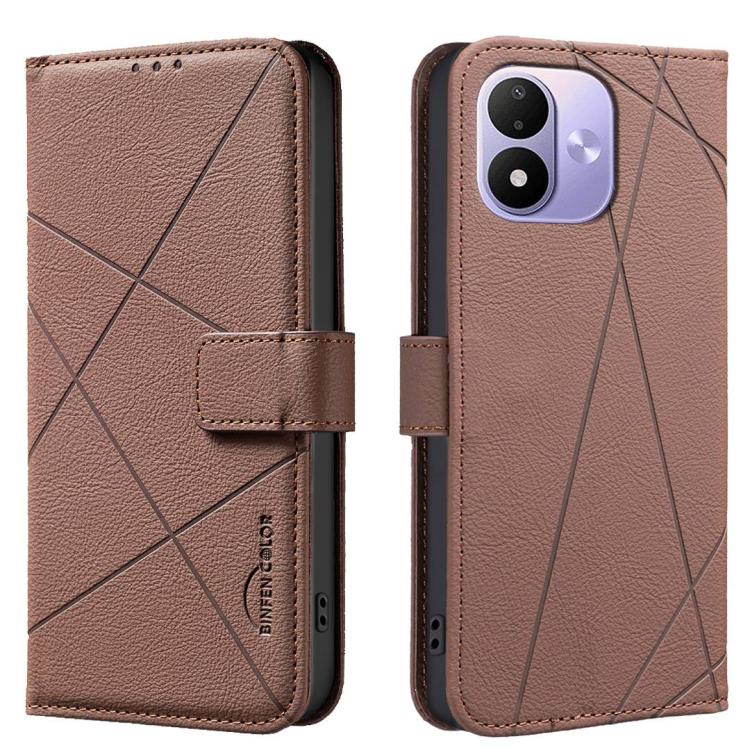 Geometric Pattern RFID Leather Phone Case, For Redmi Note 17 4G Global 169.7mm, For Redmi 15C 5G/4G Global 171/Poco C85 4G, For Redmi Note 17 Pro+ 5G Global 163.4mm, For Redmi Note 17 Pro 5G Global 163.5mm, For Redmi K90 Pro Max/K100 Pro Max 5G        ...