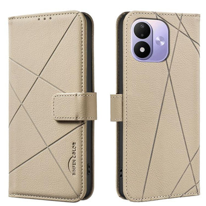 Geometric Pattern RFID Leather Phone Case, For Redmi Note 17 4G Global 169.7mm, For Redmi 15C 5G/4G Global 171/Poco C85 4G, For Redmi Note 17 Pro+ 5G Global 163.4mm, For Redmi Note 17 Pro 5G Global 163.5mm, For Redmi K90 Pro Max/K100 Pro Max 5G        ...