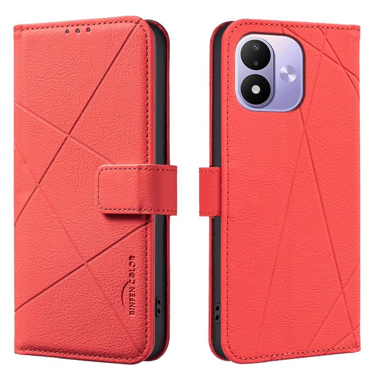 Geometric Pattern RFID Leather Phone Case, For Redmi Note 17 4G Global 169.7mm, For Redmi 15C 5G/4G Global 171/Poco C85 4G, For Redmi Note 17 Pro+ 5G Global 163.4mm, For Redmi Note 17 Pro 5G Global 163.5mm, For Redmi K90 Pro Max/K100 Pro Max 5G        ...