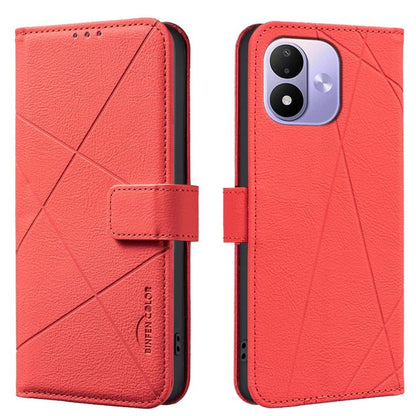 Geometric Pattern RFID Leather Phone Case, For Redmi Note 17 4G Global 169.7mm, For Redmi 15C 5G/4G Global 171/Poco C85 4G, For Redmi Note 17 Pro+ 5G Global 163.4mm, For Redmi Note 17 Pro 5G Global 163.5mm, For Redmi K90 Pro Max/K100 Pro Max 5G        ...