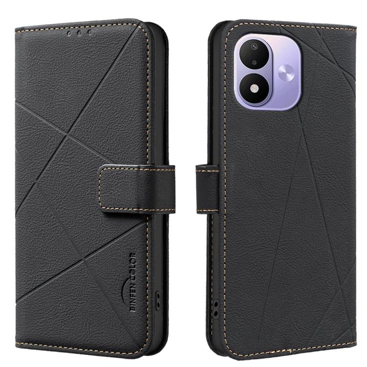 Geometric Pattern RFID Leather Phone Case, For Redmi Note 17 4G Global 169.7mm, For Redmi 15C 5G/4G Global 171/Poco C85 4G, For Redmi Note 17 Pro+ 5G Global 163.4mm, For Redmi Note 17 Pro 5G Global 163.5mm, For Redmi K90 Pro Max/K100 Pro Max 5G        ...