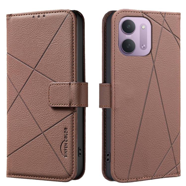Geometric Pattern RFID Leather Phone Case, For Redmi Note 17 4G Global 169.7mm, For Redmi 15C 5G/4G Global 171/Poco C85 4G, For Redmi Note 17 Pro+ 5G Global 163.4mm, For Redmi Note 17 Pro 5G Global 163.5mm, For Redmi K90 Pro Max/K100 Pro Max 5G        ...