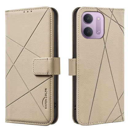 Geometric Pattern RFID Leather Phone Case, For Redmi Note 17 4G Global 169.7mm, For Redmi 15C 5G/4G Global 171/Poco C85 4G, For Redmi Note 17 Pro+ 5G Global 163.4mm, For Redmi Note 17 Pro 5G Global 163.5mm, For Redmi K90 Pro Max/K100 Pro Max 5G        ...