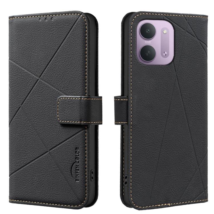 Geometric Pattern RFID Leather Phone Case, For Redmi Note 17 4G Global 169.7mm, For Redmi 15C 5G/4G Global 171/Poco C85 4G, For Redmi Note 17 Pro+ 5G Global 163.4mm, For Redmi Note 17 Pro 5G Global 163.5mm, For Redmi K90 Pro Max/K100 Pro Max 5G        ...