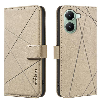 Geometric Pattern RFID Leather Phone Case, For Xiaomi 17T Pro 5G, For Xiaomi 17T 5G, For Xiaomi Poco M7 4G 169mm, For Xiaomi 15T Pro 5G, For Xiaomi 15T 5G, For Xiaomi Poco F7 5G Global, For Xiaomi Poco X7 Pro, For Xiaomi Poco C75                       ...
