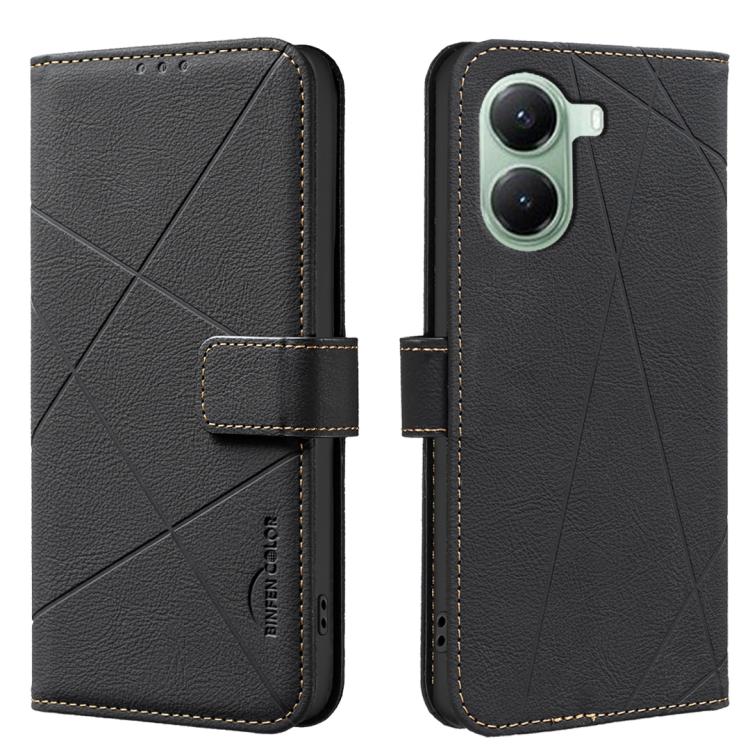 Geometric Pattern RFID Leather Phone Case, For Xiaomi 17T Pro 5G, For Xiaomi 17T 5G, For Xiaomi Poco M7 4G 169mm, For Xiaomi 15T Pro 5G, For Xiaomi 15T 5G, For Xiaomi Poco F7 5G Global, For Xiaomi Poco X7 Pro, For Xiaomi Poco C75                       ...