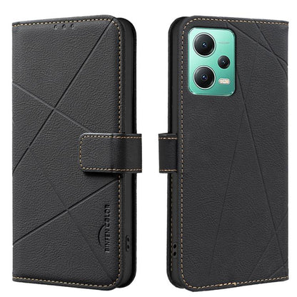 Geometric Pattern RFID Leather Phone Case, For Xiaomi 17T Pro 5G, For Xiaomi 17T 5G, For Xiaomi Poco M7 4G 169mm, For Xiaomi 15T Pro 5G, For Xiaomi 15T 5G, For Xiaomi Poco F7 5G Global, For Xiaomi Poco X7 Pro, For Xiaomi Poco C75                       ...