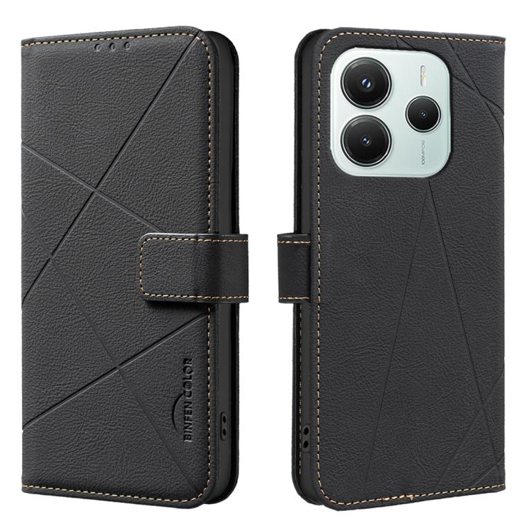 Geometric Pattern RFID Leather Phone Case, For Xiaomi 17T Pro 5G, For Xiaomi 17T 5G, For Xiaomi Poco M7 4G 169mm, For Xiaomi 15T Pro 5G, For Xiaomi 15T 5G, For Xiaomi Poco F7 5G Global, For Xiaomi Poco X7 Pro, For Xiaomi Poco C75                       ...