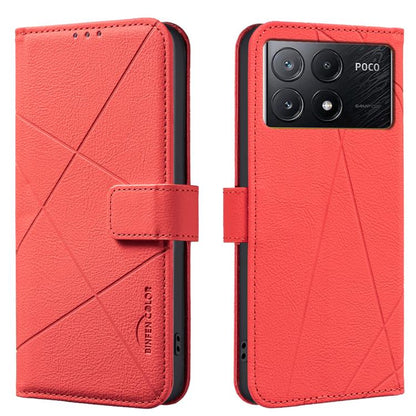 Geometric Pattern RFID Leather Phone Case, For Xiaomi 17T Pro 5G, For Xiaomi 17T 5G, For Xiaomi Poco M7 4G 169mm, For Xiaomi 15T Pro 5G, For Xiaomi 15T 5G, For Xiaomi Poco F7 5G Global, For Xiaomi Poco X7 Pro, For Xiaomi Poco C75                       ...