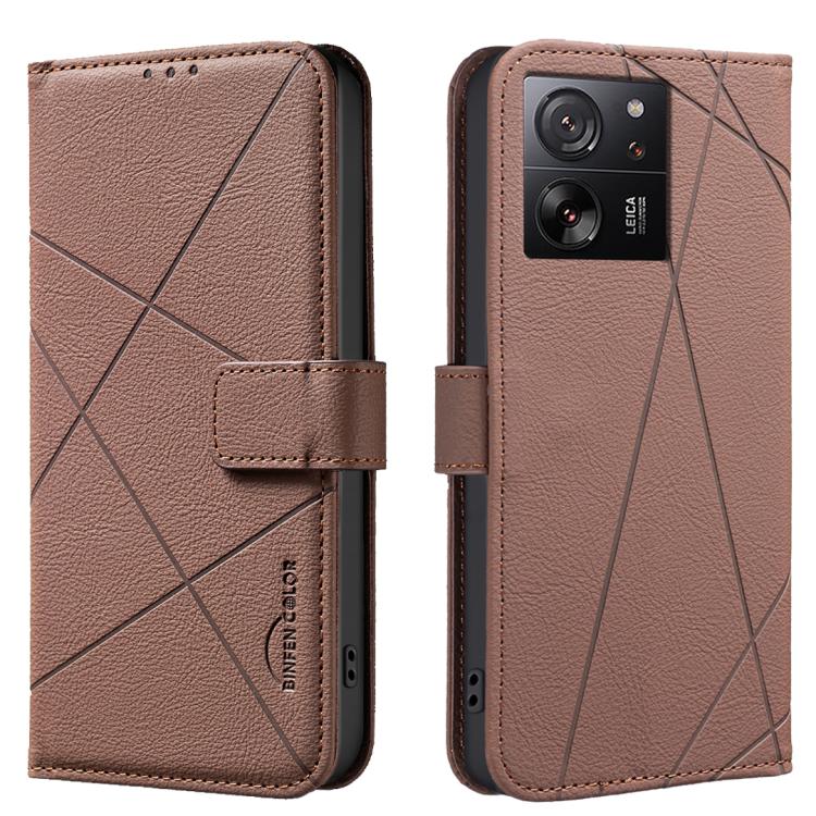 Geometric Pattern RFID Leather Phone Case, For Xiaomi 17T Pro 5G, For Xiaomi 17T 5G, For Xiaomi Poco M7 4G 169mm, For Xiaomi 15T Pro 5G, For Xiaomi 15T 5G, For Xiaomi Poco F7 5G Global, For Xiaomi Poco X7 Pro, For Xiaomi Poco C75                       ...