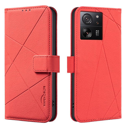 Geometric Pattern RFID Leather Phone Case, For Xiaomi 17T Pro 5G, For Xiaomi 17T 5G, For Xiaomi Poco M7 4G 169mm, For Xiaomi 15T Pro 5G, For Xiaomi 15T 5G, For Xiaomi Poco F7 5G Global, For Xiaomi Poco X7 Pro, For Xiaomi Poco C75                       ...