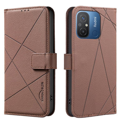 Geometric Pattern RFID Leather Phone Case, For Xiaomi 17T Pro 5G, For Xiaomi 17T 5G, For Xiaomi Poco M7 4G 169mm, For Xiaomi 15T Pro 5G, For Xiaomi 15T 5G, For Xiaomi Poco F7 5G Global, For Xiaomi Poco X7 Pro, For Xiaomi Poco C75                       ...