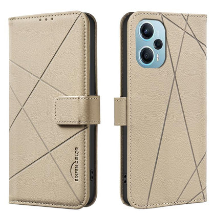Geometric Pattern RFID Leather Phone Case, For Xiaomi 17T Pro 5G, For Xiaomi 17T 5G, For Xiaomi Poco M7 4G 169mm, For Xiaomi 15T Pro 5G, For Xiaomi 15T 5G, For Xiaomi Poco F7 5G Global, For Xiaomi Poco X7 Pro, For Xiaomi Poco C75                       ...