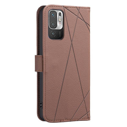 Geometric Pattern RFID Leather Phone Case, For Xiaomi Poco M3 Pro