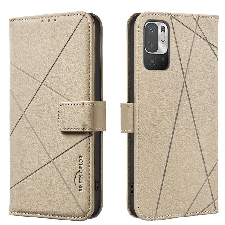 Geometric Pattern RFID Leather Phone Case, For Xiaomi Poco M3 Pro