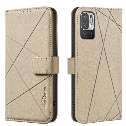 Geometric Pattern RFID Leather Phone Case, For Xiaomi Poco M3 Pro