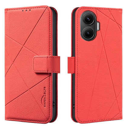 Geometric Pattern RFID Leather Phone Case, For Xiaomi 17T Pro 5G, For Xiaomi 17T 5G, For Xiaomi Poco M7 4G 169mm, For Xiaomi 15T Pro 5G, For Xiaomi 15T 5G, For Xiaomi Poco F7 5G Global, For Xiaomi Poco X7 Pro, For Xiaomi Poco C75                       ...