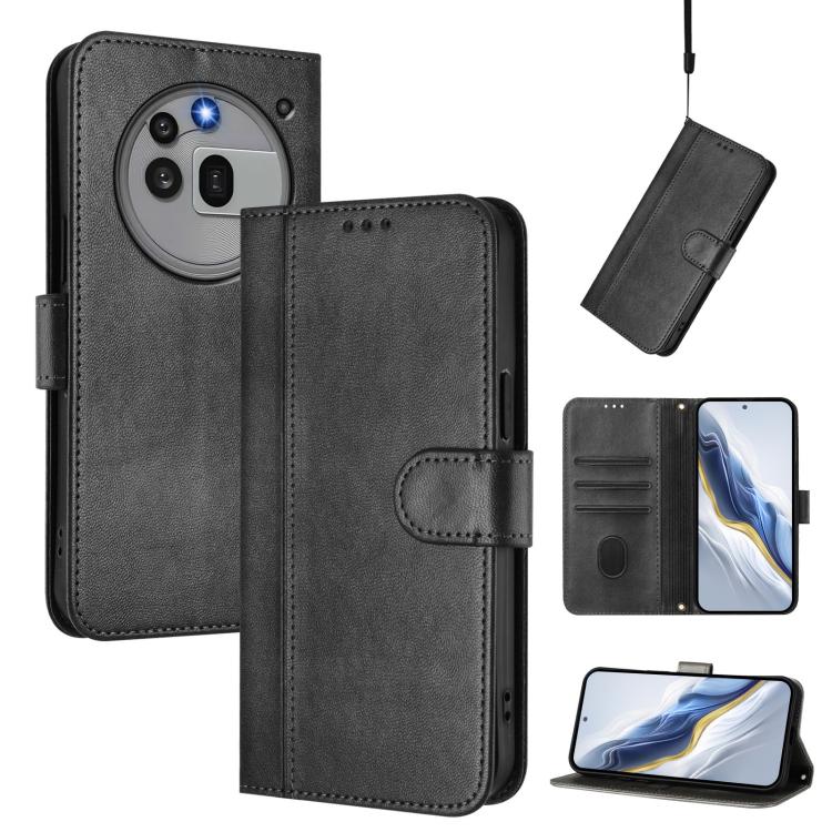 Line Splicing Buckle Retro Leather Phone Case, For Nothing Phone 4a Pro, For Nothing Phone 4a, For Nothing Phone 3a, For Nothing Phone 3a Pro, For Nothing CMF Phone 1, For Nothing Phone 2a
