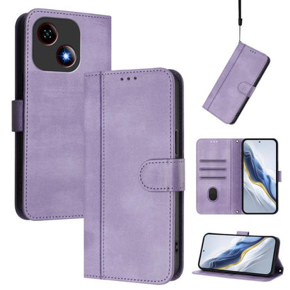 Line Splicing Buckle Retro Leather Phone Case, For ZTE nubia Neo 5 5G, For ZTE nubia Neo 5 GT 5G, For ZTE Optus X Value 5G, For ZTE Optus X Pro 2 5G, For ZTE nubia RedMagic 11 Air, For ZTE A75 Pro / Telstra T-Elite 5G, For ZTE Blade A76 4G             ...