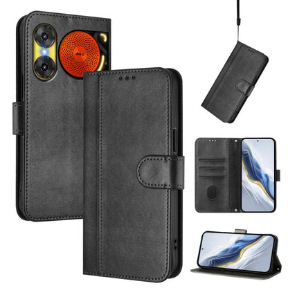 Line Splicing Buckle Retro Leather Phone Case, For ZTE nubia Neo 5 5G, For ZTE nubia Neo 5 GT 5G, For ZTE Optus X Value 5G, For ZTE Optus X Pro 2 5G, For ZTE nubia RedMagic 11 Air, For ZTE A75 Pro / Telstra T-Elite 5G, For ZTE Blade A76 4G             ...