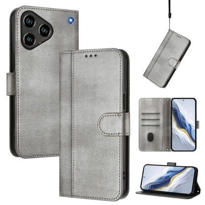 Line Splicing Buckle Retro Leather Phone Case, For ZTE nubia Neo 5 5G, For ZTE nubia Neo 5 GT 5G, For ZTE Optus X Value 5G, For ZTE Optus X Pro 2 5G, For ZTE nubia RedMagic 11 Air, For ZTE A75 Pro / Telstra T-Elite 5G, For ZTE Blade A76 4G             ...
