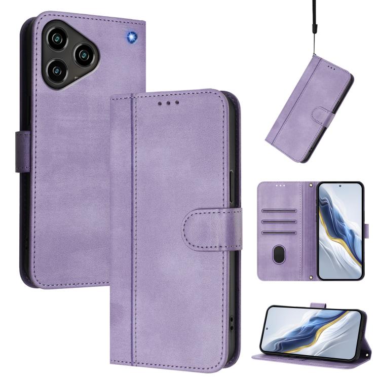 Line Splicing Buckle Retro Leather Phone Case, For ZTE nubia Neo 5 5G, For ZTE nubia Neo 5 GT 5G, For ZTE Optus X Value 5G, For ZTE Optus X Pro 2 5G, For ZTE nubia RedMagic 11 Air, For ZTE A75 Pro / Telstra T-Elite 5G, For ZTE Blade A76 4G             ...