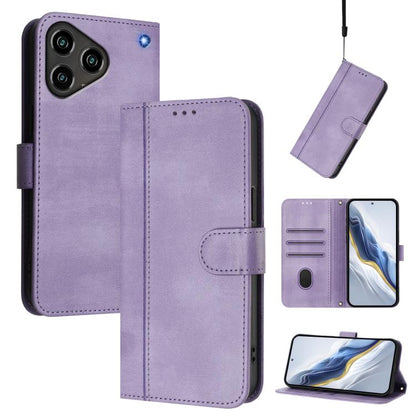 Line Splicing Buckle Retro Leather Phone Case, For ZTE nubia Neo 5 5G, For ZTE nubia Neo 5 GT 5G, For ZTE Optus X Value 5G, For ZTE Optus X Pro 2 5G, For ZTE nubia RedMagic 11 Air, For ZTE A75 Pro / Telstra T-Elite 5G, For ZTE Blade A76 4G             ...