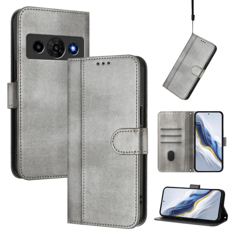 Line Splicing Buckle Retro Leather Phone Case, For ZTE nubia Neo 5 5G, For ZTE nubia Neo 5 GT 5G, For ZTE Optus X Value 5G, For ZTE Optus X Pro 2 5G, For ZTE nubia RedMagic 11 Air, For ZTE A75 Pro / Telstra T-Elite 5G, For ZTE Blade A76 4G             ...