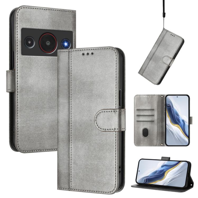 Line Splicing Buckle Retro Leather Phone Case, For ZTE nubia Neo 5 5G, For ZTE nubia Neo 5 GT 5G, For ZTE Optus X Value 5G, For ZTE Optus X Pro 2 5G, For ZTE nubia RedMagic 11 Air, For ZTE A75 Pro / Telstra T-Elite 5G, For ZTE Blade A76 4G             ...