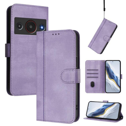 Line Splicing Buckle Retro Leather Phone Case, For ZTE nubia Neo 5 5G, For ZTE nubia Neo 5 GT 5G, For ZTE Optus X Value 5G, For ZTE Optus X Pro 2 5G, For ZTE nubia RedMagic 11 Air, For ZTE A75 Pro / Telstra T-Elite 5G, For ZTE Blade A76 4G             ...