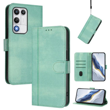 Line Splicing Buckle Retro Leather Phone Case, For ZTE nubia Neo 5 5G, For ZTE nubia Neo 5 GT 5G, For ZTE Optus X Value 5G, For ZTE Optus X Pro 2 5G, For ZTE nubia RedMagic 11 Air, For ZTE A75 Pro / Telstra T-Elite 5G, For ZTE Blade A76 4G             ...