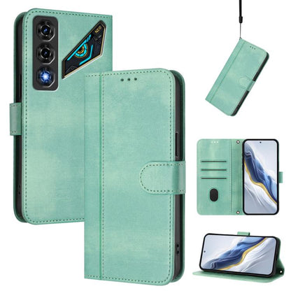 Line Splicing Buckle Retro Leather Phone Case, For ZTE nubia Neo 5 5G, For ZTE nubia Neo 5 GT 5G, For ZTE Optus X Value 5G, For ZTE Optus X Pro 2 5G, For ZTE nubia RedMagic 11 Air, For ZTE A75 Pro / Telstra T-Elite 5G, For ZTE Blade A76 4G             ...