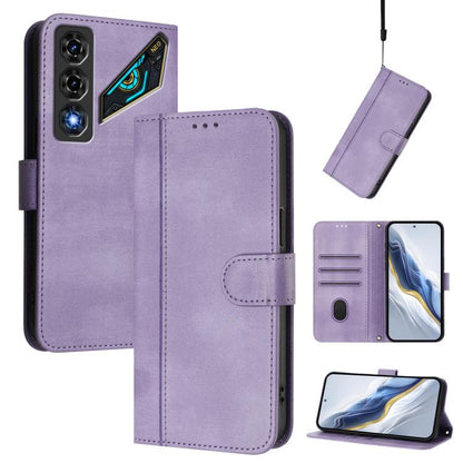 Line Splicing Buckle Retro Leather Phone Case, For ZTE nubia Neo 5 5G, For ZTE nubia Neo 5 GT 5G, For ZTE Optus X Value 5G, For ZTE Optus X Pro 2 5G, For ZTE nubia RedMagic 11 Air, For ZTE A75 Pro / Telstra T-Elite 5G, For ZTE Blade A76 4G             ...