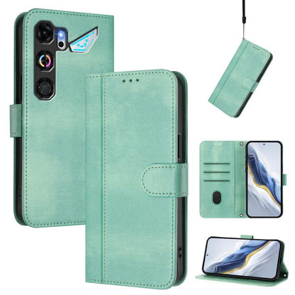 Line Splicing Buckle Retro Leather Phone Case, For ZTE nubia Neo 5 5G, For ZTE nubia Neo 5 GT 5G, For ZTE Optus X Value 5G, For ZTE Optus X Pro 2 5G, For ZTE nubia RedMagic 11 Air, For ZTE A75 Pro / Telstra T-Elite 5G, For ZTE Blade A76 4G             ...