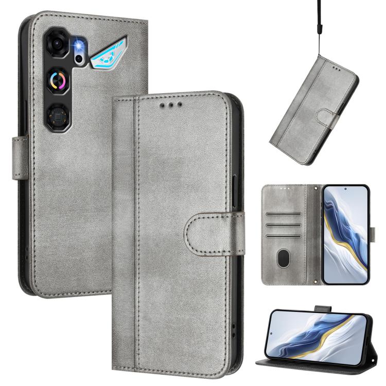 Line Splicing Buckle Retro Leather Phone Case, For ZTE nubia Neo 5 5G, For ZTE nubia Neo 5 GT 5G, For ZTE Optus X Value 5G, For ZTE Optus X Pro 2 5G, For ZTE nubia RedMagic 11 Air, For ZTE A75 Pro / Telstra T-Elite 5G, For ZTE Blade A76 4G             ...