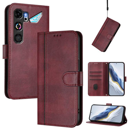 Line Splicing Buckle Retro Leather Phone Case, For ZTE nubia Neo 5 5G, For ZTE nubia Neo 5 GT 5G, For ZTE Optus X Value 5G, For ZTE Optus X Pro 2 5G, For ZTE nubia RedMagic 11 Air, For ZTE A75 Pro / Telstra T-Elite 5G, For ZTE Blade A76 4G             ...