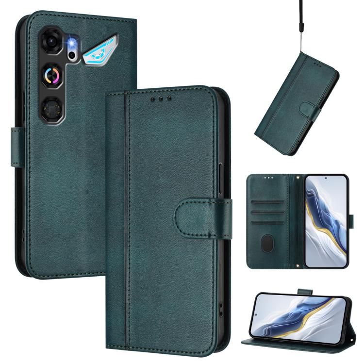 Line Splicing Buckle Retro Leather Phone Case, For ZTE nubia Neo 5 5G, For ZTE nubia Neo 5 GT 5G, For ZTE Optus X Value 5G, For ZTE Optus X Pro 2 5G, For ZTE nubia RedMagic 11 Air, For ZTE A75 Pro / Telstra T-Elite 5G, For ZTE Blade A76 4G             ...