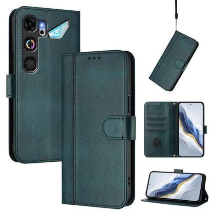 Line Splicing Buckle Retro Leather Phone Case, For ZTE nubia Neo 5 5G, For ZTE nubia Neo 5 GT 5G, For ZTE Optus X Value 5G, For ZTE Optus X Pro 2 5G, For ZTE nubia RedMagic 11 Air, For ZTE A75 Pro / Telstra T-Elite 5G, For ZTE Blade A76 4G             ...