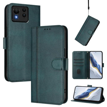Line Splicing Buckle Retro Leather Phone Case, For ASUS Zenfone 12 Ultra, For ASUS ROG Phone 9 / 9 Pro, For ASUS Zenfone 11 Ultra, For ASUS ROG Phone 8 / 8 Pro