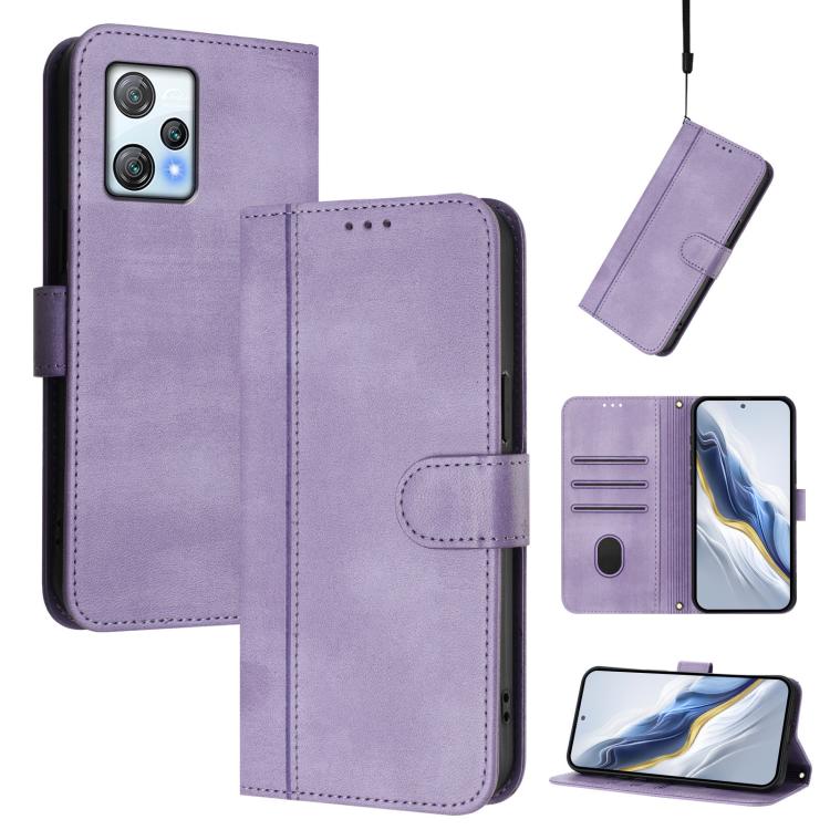 Line Splicing Buckle Retro Leather Phone Case, For Blackview A52 / A52 Pro, For Blackview A53