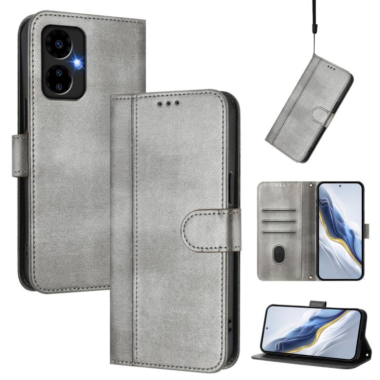 Line Splicing Buckle Retro Leather Phone Case, For Boost Mobile Summit 5G 2024, For Boost Mobile Celero 5G+ 2024 / 3+ 5G, For Boost Mobile Celero 5G 2024 / 3 5G, For Boost Mobile Celero 5G SC / SN339D