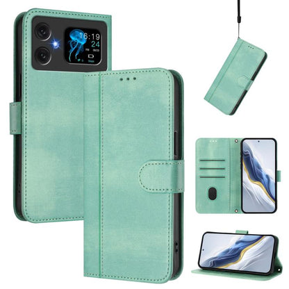 Line Splicing Buckle Retro Leather Phone Case, For Cubot A40, For Cubot P90, For Cubot A30, For Cubot A20, For Cubot Max 5, For Cubot A10, For Cubot Note 40, For Cubot P50